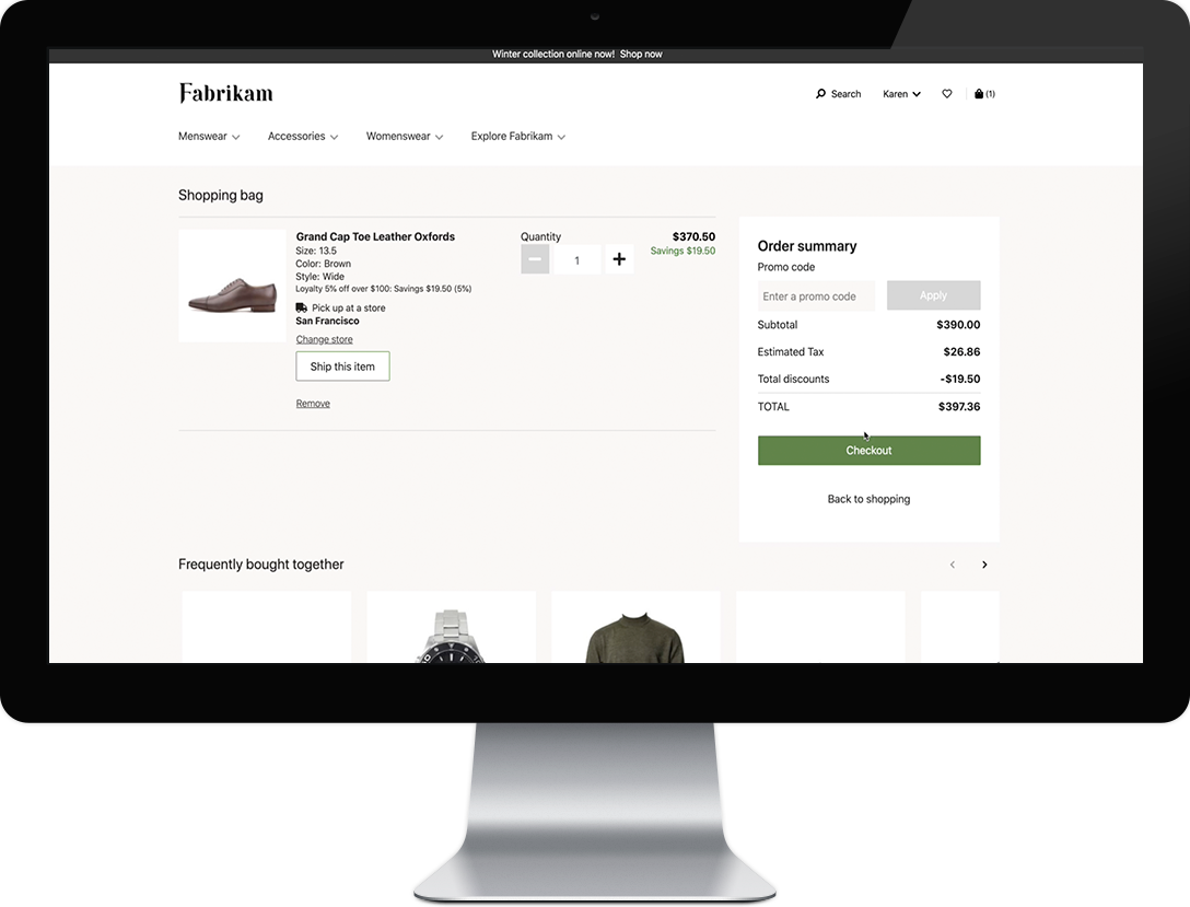 dynamics 365 commerce purchases