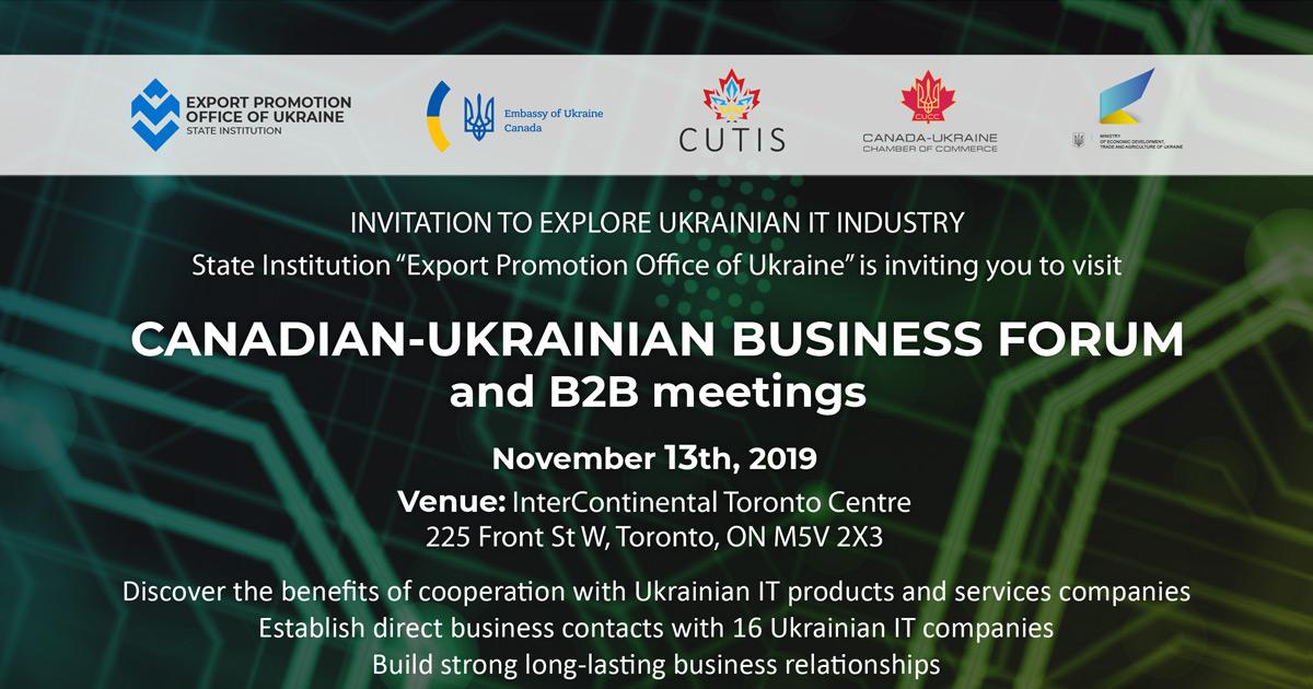 OntargIT represents Ukrainian IT industry at the Canadian-Ukrainian business forum