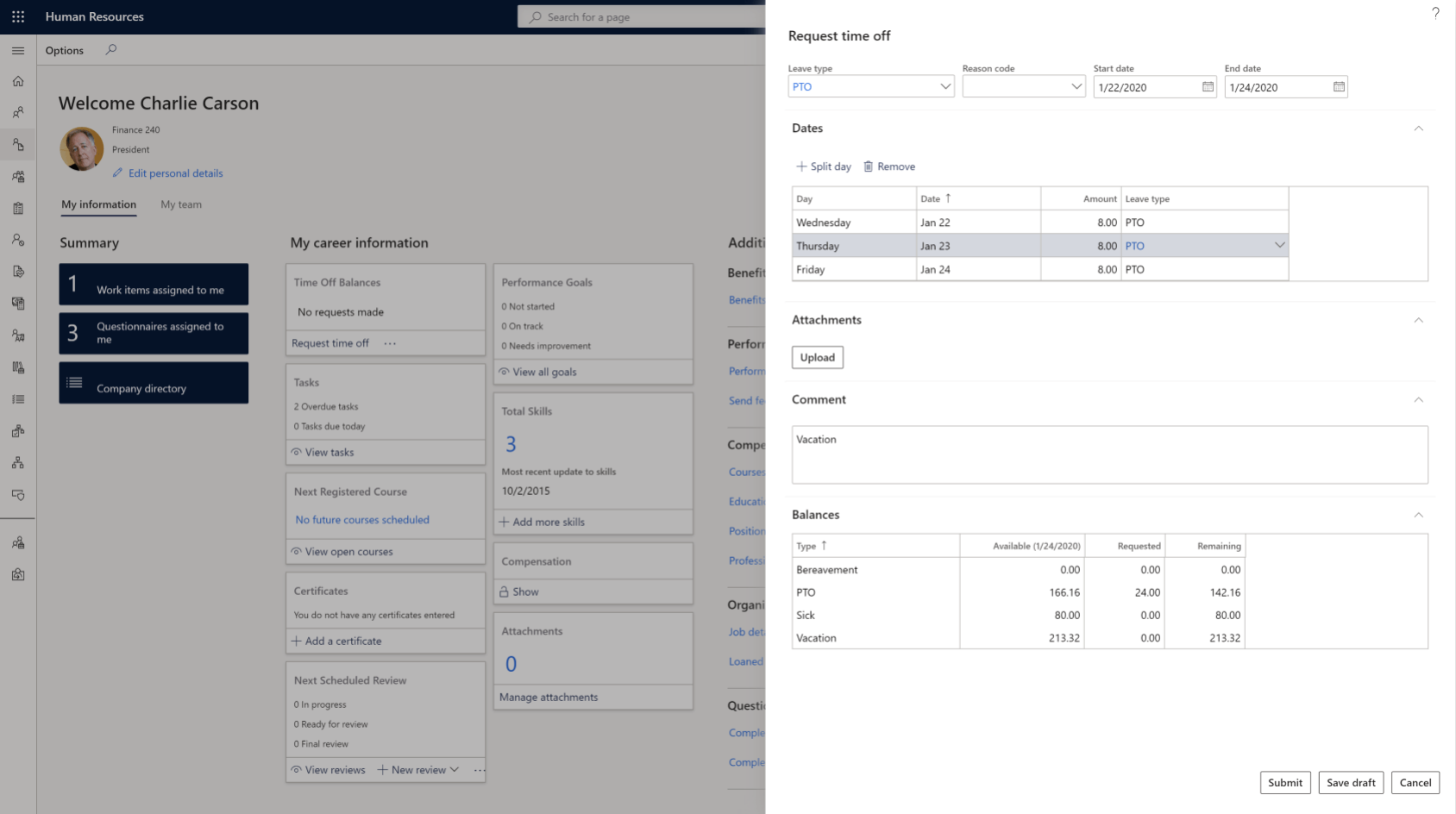 dynamics 365 human resources