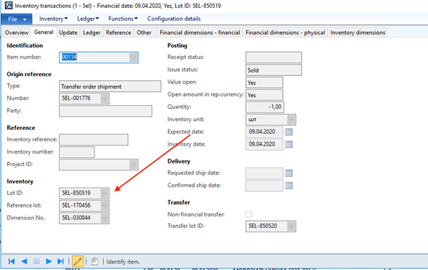 reservation transactions in AX 2012