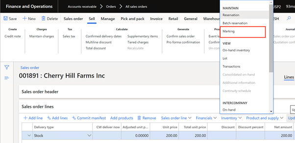 reservation transactions in AX 2012