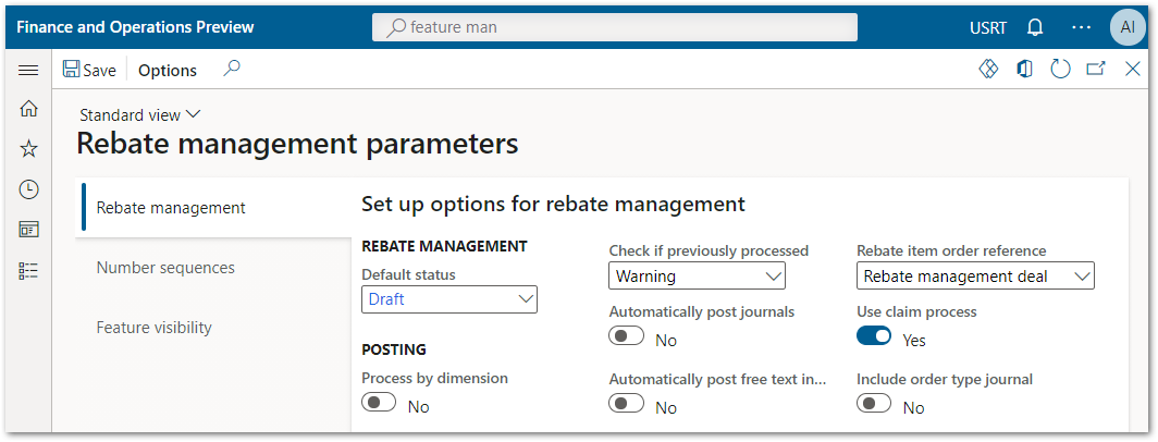 2-03 Rebate management module parameters