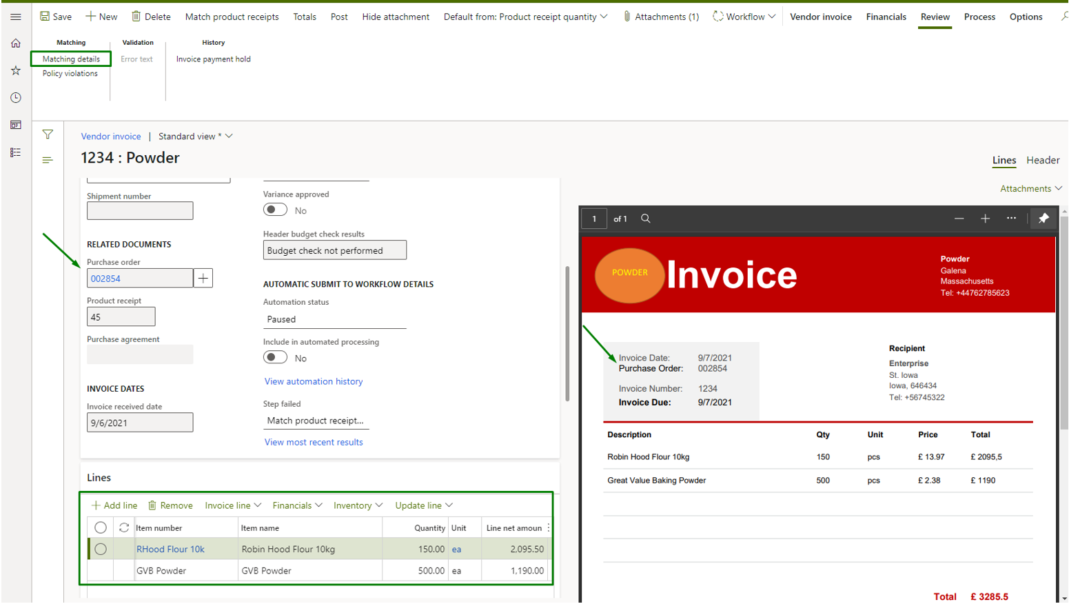 Vendor_invoice_automation_Pic. 4 – Vendor invoice side by side view (revision)