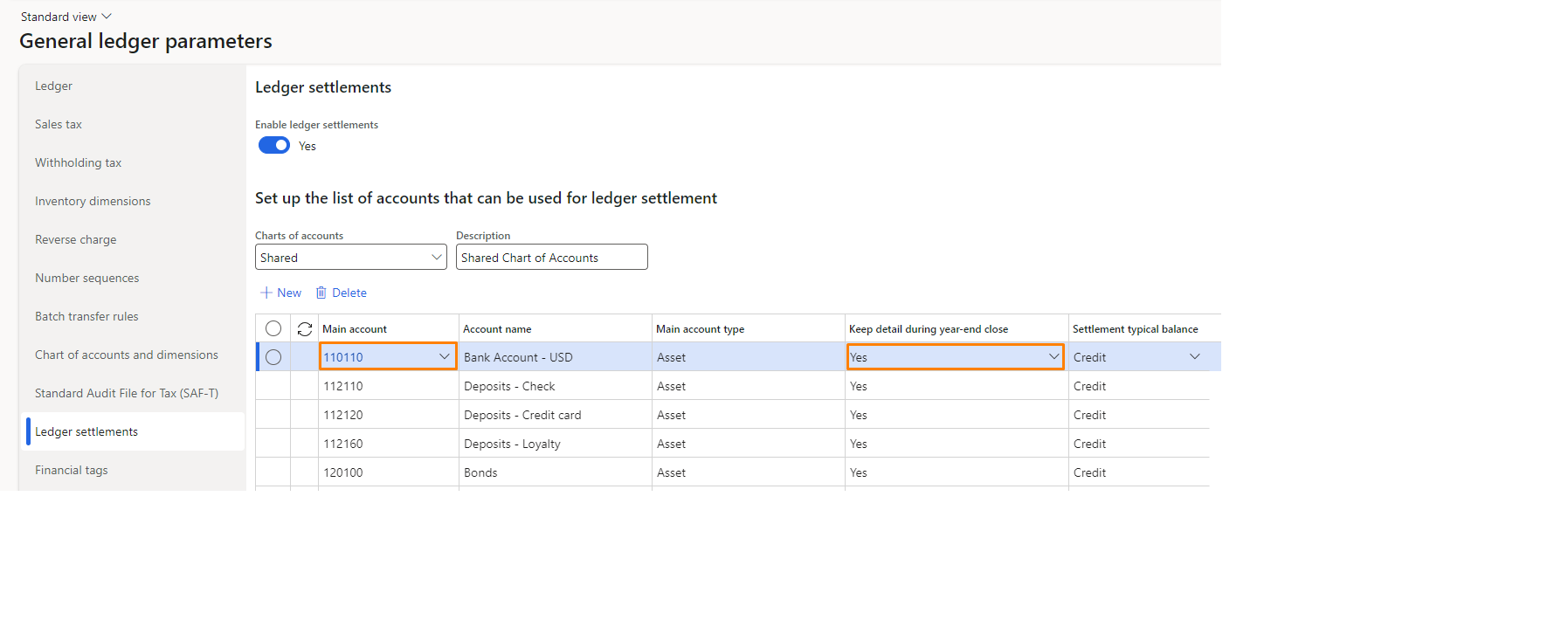 pic8. Ledger settlement configuration