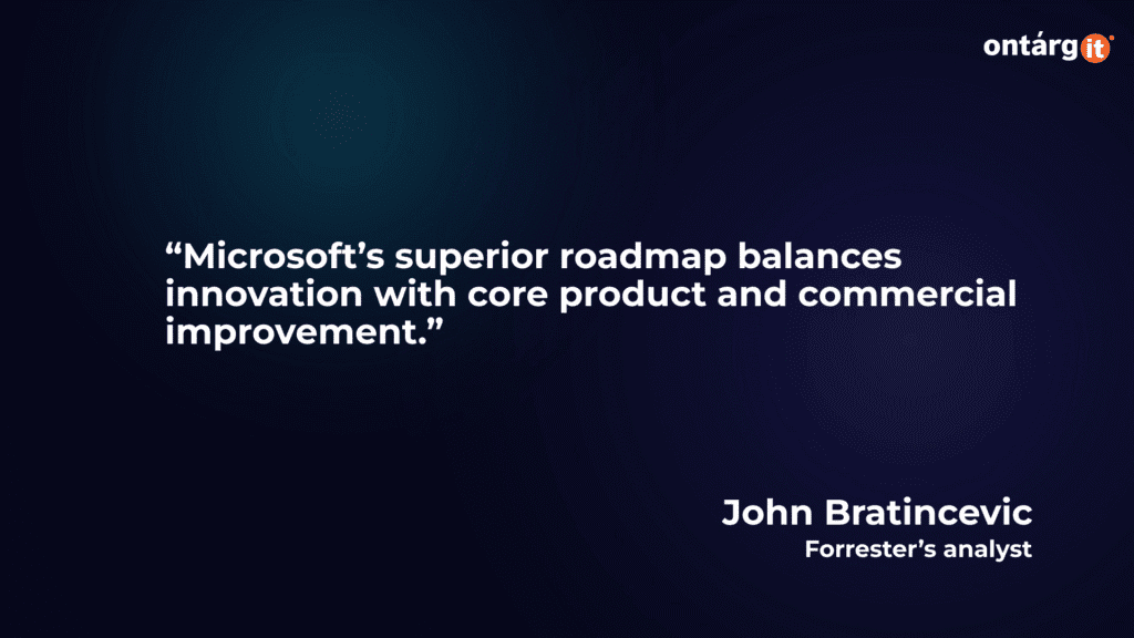 Microsoft's strategic advantage in product development