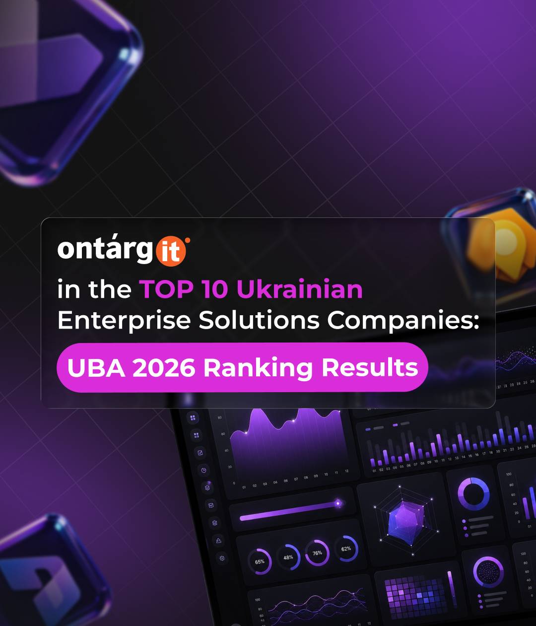 OntargIT in the TOP 10 Ukrainian Enterprise Solutions Companies: UBA 2026 Ranking Results